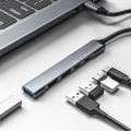 Miniatyrbild 6 av 10: USB Hub 3.0, 5 i 1 typ C dockningsstation med 65W PD-laddning och aluminiumlegeringskropp för Windows, för Mac, Linux
