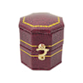 Miniatyrbild 1 av 11: PU Läder Ring Box Lyx Smycken Ring Boxar Smycken Förvaring för Case för Förlovning Förlovning Bröllop Bröllopsdag Red