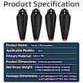 Miniatyrbild 3 av 11: 2/4 par med låg ljudnivå 8747F propellerpropeller för luft 3 drönare Quick-Release fällbara propellrar Vingfläkttillbehör 2 pairs