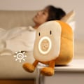Miniatyrbild 3 av 11: Cartoon Plysch Toast Väckarklocka för Creative LED Digital Klocka Barn Desktop Elektronisk klocka med vibrationsfunktion A