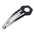 Miniatyrbild 1 av 10: Självförsvarshårklämma för kvinnor Multifunktionell hårspärr Ministift i rostfritt stål självförsvar EDC Survival Tool Black