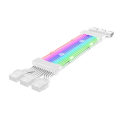 Miniatyrbild 10 av 11: PC- case- PSU-förlängning RGB-kabel 24Pin PCI-E GPU 8PinX2,8PinX3 Neon-Color Line ARGB Streamer- Transfer Adapter 5V3Pin Black 24p