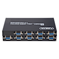 Miniatyrbild 10 av 11: 8 Port VGA Switch Video Switcher Box 1920*1440 250MHz 8 in 1 ut väljare för PC