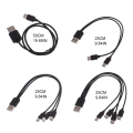 Miniatyrbild 3 av 11: Multi USB C splitterkabel 1/2/3/4 i 1 snabbladdningssladd med 1/2/3/4 Typ-C hanport för surfplatta One drag one