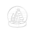 Miniatyrbild 11 av 11: Snöbollar Snögubbe Form Fondantkaka Matklassad plastform Mould Form Form C