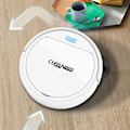 Miniatyrbild 2 av 11: 3-i-1 Slim Robotdammsugare Supertyst Stark Sugkraft USB Uppladdningsbar White B