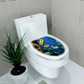 Miniatyrbild 1 av 11: Ny enkelhet för fräsch stil toalett för Seat Wall Sticker Art Badrumsdekaler null - 907