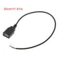 Miniatyrbillede 1 af 6: USB 2.0 Type A hunstik 4-leder dataopladningskabelstik DIY