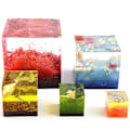 Miniatyrbild 3 av 8: 4st/ set Kub Kristall Form Fyrkantig silikonform Mould Hänggjutning UV Epoxiform DIY Form Form