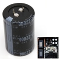 Miniatyrbild 3 av 8: 22000UF 63V aluminium elektrolytisk kondensator 105°C Dimension 35x50mm Cylindrisk