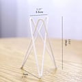 Miniatyrbild 5 av 11: Luftväxthållare Metall Blomkrukställ Geometriskt järn Tillandsia Display Art White