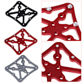Miniatyrbild 3 av 9: Cykelpedaladapter Plattform Cykling Aluminiumlegering Clipless för Shimano SPD, för titan/röd/svart Black