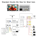 Miniatyrbild 5 av 10: Bil Stereo System Bilradio LCD Blåtand Ljud & Handsfree-samtal
