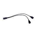 Miniatyrbild 1 av 8: USB 2.0 Typ A 1 hane till 2 hona Y-Splitter Data Sync Laddningsförlängningskabel