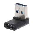 Miniatyrbild 8 av 11: 10Gbps 90 grader högervinklad USB 3.0 hane till typ C honadapter Super Speed Data Sync Laddningskonverterare för bärbar dator