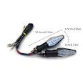 Miniatyrbild 5 av 7: 4x Motorcykel Blinkerslampa 12V 12LED Tvåfärgad Blinkers Vattentät