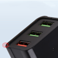 Miniatyrbild 5 av 11: Omvandlare batteriklämma 12V-24V QC3.0 USB -laddare Power 3 portar Shunt automatiskt laddning för Android