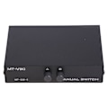 Miniatyrbild 6 av 7: DB 9-stifts hane honkontakt seriell 2 in 1 ut RS232 datadelning manuell switch manuell väljarbox