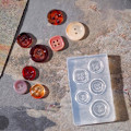 Miniatyrbild 3 av 10: Kristall form mögel Knapp Spänne Gjut Mould DIY Crafts Tool
