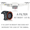 Miniatyrbillede 4 af 9: 6x til DJI-Mavic MINI 1/2/SE Drone Kameralinsefiltre CPL UV ND4 ND8 ND16 ND32