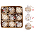 Miniatyrbild 4 av 11: 9 st/ set Julkulor prydnader för julgran splittersäkra hängande bollar Holiday Bröllopsfest dekorationer Xmas 5