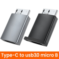 Miniatyrbild 10 av 11: USB C till Micro B Adapter Höghastighetsdataöverföring, aluminiumkonstruktion, Typ-c till USB3.0 Micro B Adapter Converter Silver