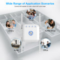 Miniatyrbild 8 av 11: 5G Wifi-signalförstärkare Long Range Wifi Repeater Wi-Fi Network Extender 1200Mb 5Ghz trådlös wi-fi-booster White US