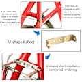 Miniatyrbild 8 av 11: Cykelställ i aluminiumlegering bak Cykelhållare Snabbkoppling Justerbar legerad cykel för bärare Enkel att installera Svart