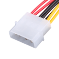 Miniatyrbild 4 av 6: Serieport Sata 1 till 2 Splitter Power Dual Sata 15Pin Power Line till Large 4Pin IDE Power Cord Converter Extension