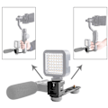 Miniatyrbild 6 av 6: 4-Head Cold Hot Shoe Mount Adapter Mikrofon Blixtljus Aluminiumlegering förlängningsfäste för mobil 2/Smooth 4 Gimbal