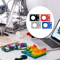 Miniatyrbild 8 av 11: 3D-skrivartillbehör 42 Stepper Motor Monteringsfäste Lämpligt För 2020 2040 Red