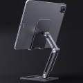 Miniatyrbild 4 av 9: Vikbart tabletthållarställ 360° rotation för 5 till 14 tums surfplatta Smartphonesäng Desktop Lazy Holder Fästestöd Black