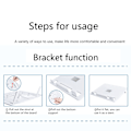 Miniatyrbild 3 av 10: Bärbar bärbar datorstativ Ergonomisk datorstativ Justerbar bärbar datorfäste