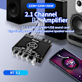 Miniatyrbild 2 av 11: YS-AS21 2.1-kanals TPA3255 Bluetooth-kompatibel digital power Hög bas subwoofer 220WX2+350W
