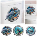 Pikkukuva 4 / 9: 3D Infauna WC-tarrat Vivid Sea Life Decals TURTLE TURTLE turtle