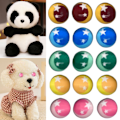 Miniatyrbild 3 av 10: 10 st/5 par Eyes Crafts Eyes Puppet Crystal Eyes 6MM-STAR TO 6mm-Star to left2