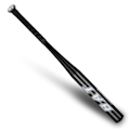 Miniatyrbillede 2 af 10: Baseballbat i fuld aluminiumlegering - Sort Black
