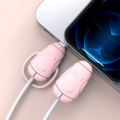 Miniatyrbilde 10 av 10: Kabelbeskytter Lader Kabel Beskyttelsesdeksel HVIT TYPE TIL White TypeC to TypeC-TypeC to TypeC
