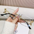 Pikkukuva 1 / 10: Cut Edge Aurinkolasit Cheetah Design Aurinkolasit Läpinäkyvä Transparent