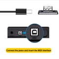 Miniatyrbillede 5 af 10: USB-B til Type-C Konverter MIDI Adapter USB-B TIL USB-C ALBUE USB-B to USB-C Elbow