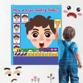 Miniatyrbild 7 av 10: Montessori Ansiktsuttryck Spel Emotional Change Toys 3 3 3
