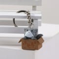 Miniatyrbilde 3 av 10: Little Cat Nøkkelring Creative Bag Pendant GUL Yellow