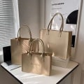 Pikkukuva 2 / 10: 1kpl Huopalaukku Olkalaukku KHAKI LARGE KHAKI LARGE khaki large