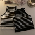 Miniatyrbild 2 av 10: Koreansk version Damlinne Casual Fashion Crop Top 01 01 01
