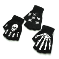 Miniatyrbild 6 av 8: Skeleton Half Finger Gloves Anti-slip handskar C C C