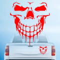 Miniatyrbillede 5 af 5: 2 stk Skull Car Stickers Decals Reflekterende Skull Car Window