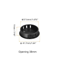 Miniatyrbillede 2 af 8: 26stk Hulpropper Knockout Låsepropper SORT 26STK black 26Pcs