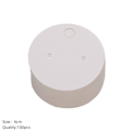 Miniatyrbilde 1 av 10: 100stk Displaykort Blank Displaystativ RUND HVIT RUND HVIT Round White