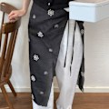Pikkukuva 1 / 10: Pitsikerroksinen sideharsohame Lace Up Ohut pitsihame MUSTA STYLE1 black style1-style1