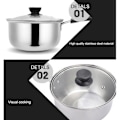 Miniatyrbillede 10 af 10: Milk Pot Suppe Pot 16CM 16cm